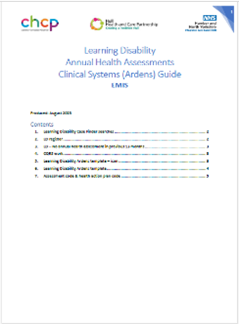 LD Annual Health Check Guides for  EMIS 