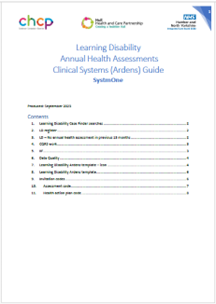 LD Annual Health Check Guides for S1
